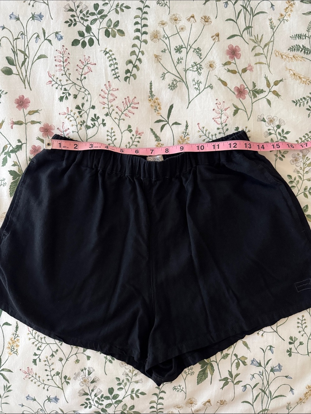 Aloha Exchange W's High Waisted linen Shorts - Black M Medium - Picture 3 of 7